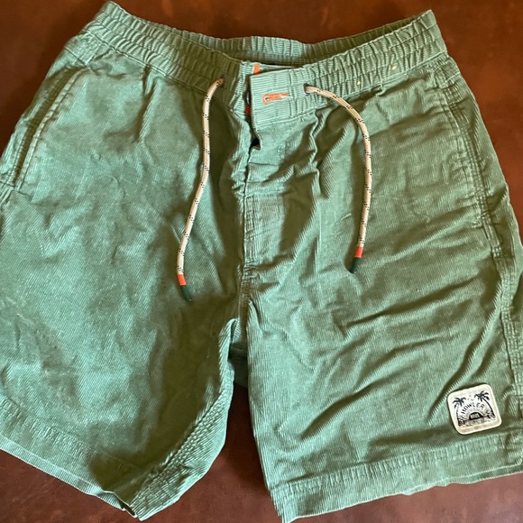 Howler Brothers Light Green Corduroy Shorts - Picture 1 of 5